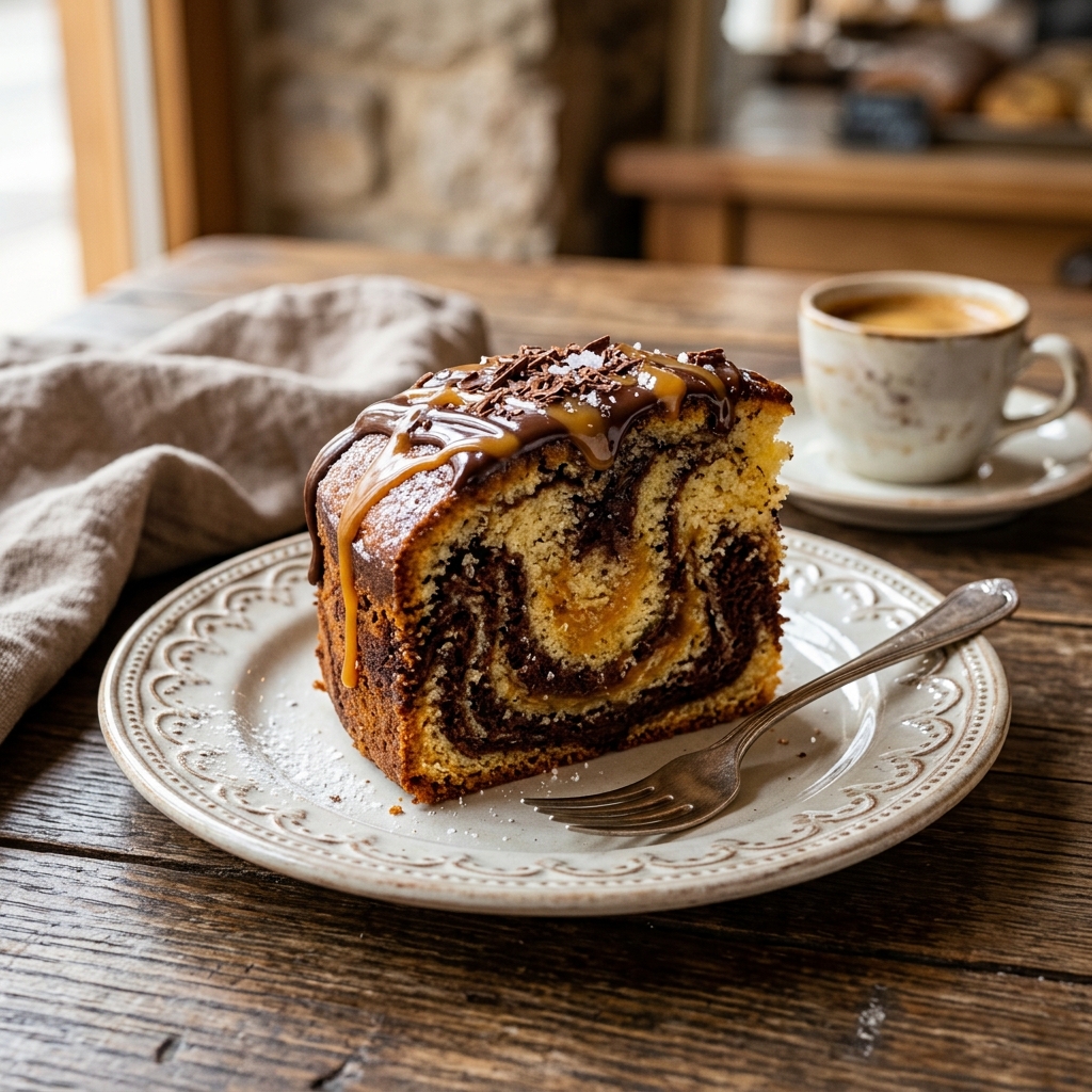 Caramel Marble Cake