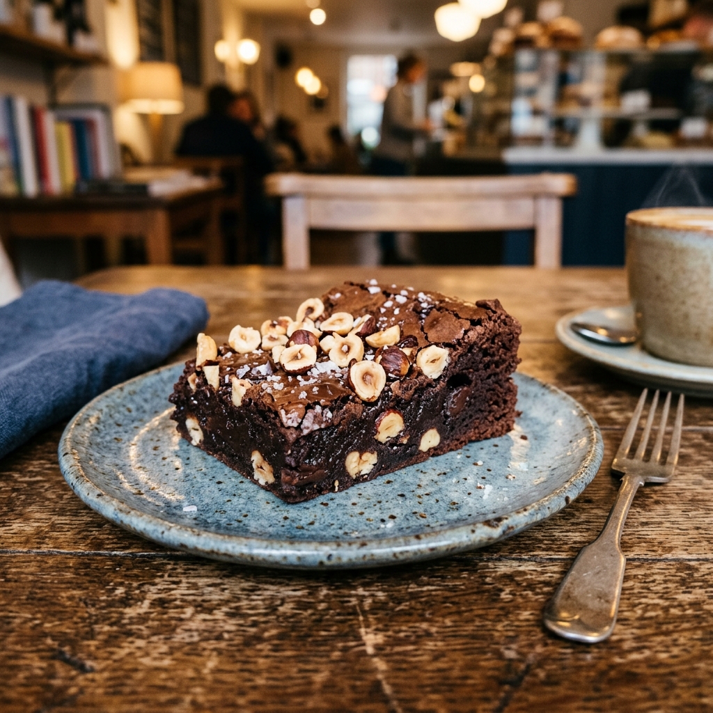 Hazelnut Praline Brownie