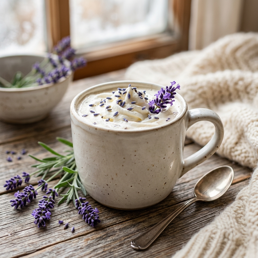 Lavender White Hot Chocolate