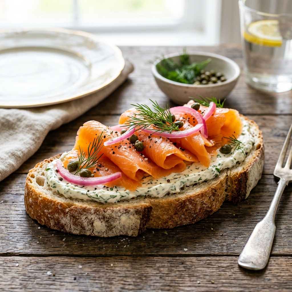 Smoked Salmon Sandwich